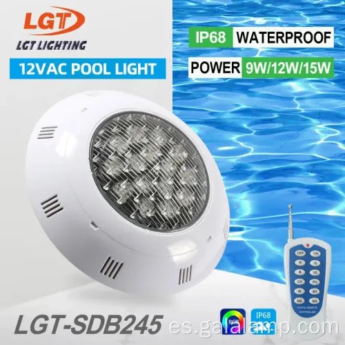Luces de pared de piscina LED con iluminación de arco iris impermeable